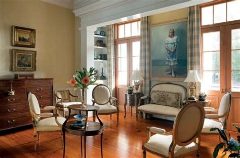 French Colonial Style For A New House Colonial Living Room French