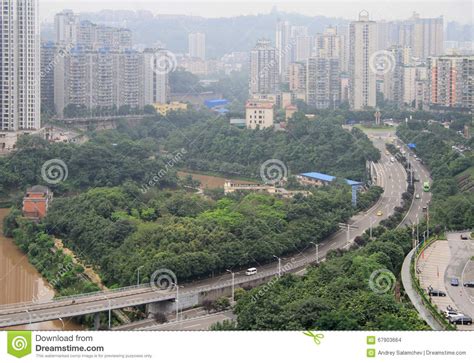 Cityscape Of City Chongqing China Stock Photo Image Of Architecture