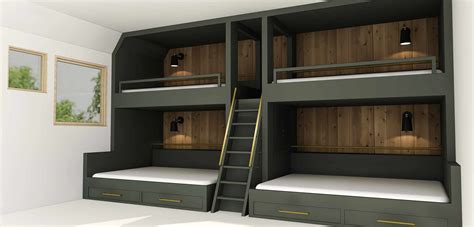 Sleeping beds with drawers can also be duplicated as storage units. Children's room revamp: Updating your bunk beds