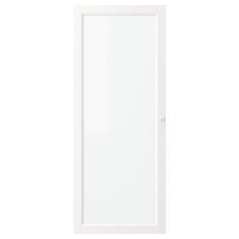 Oxberg Glass Door White 40x97 Cm Ikea Spain