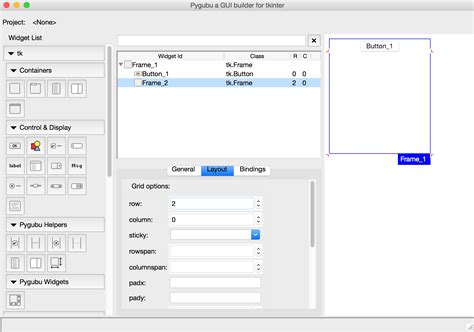 Python Is There A Gui Design App For The Tkinter Grid Geometry