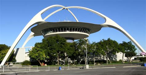 The Lax Control Tower And Theme Building As Seen From Terminal 4