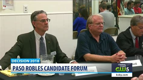 Candidates For Paso Robles City Council Meet At Forum Youtube
