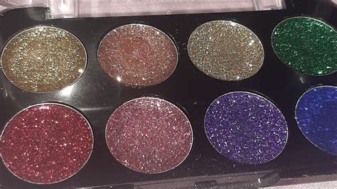Sfr Glitter Palette Review And Swatches Youtube