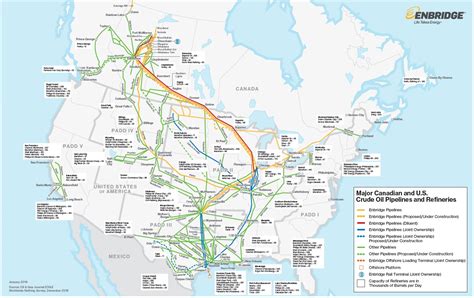 Crude Oil Pipeline Map Usa Jefarnet