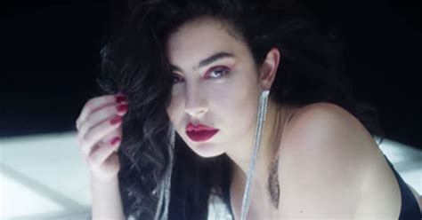 Charli Xcx Strips To Lacy Bra And Pvc Hot Pants In Eye Watering New