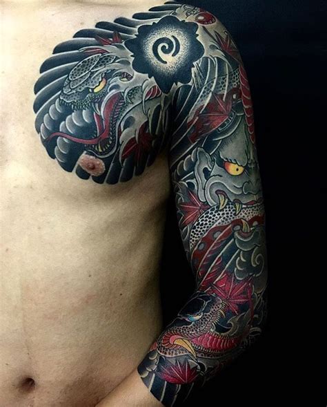 Arm Half Sleeve Yakuza Tattoo Best Tattoo Ideas