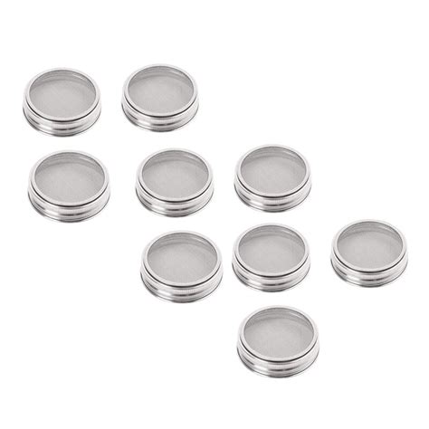 9x Stainless Steel Sprouting Jar Lid Kit For Superb Ventilation Fit For