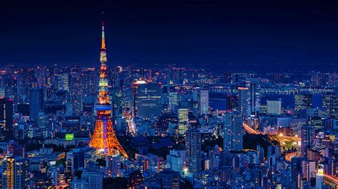 Tokyo At Night 4k Ultra Fondo De Pantalla Hd Fondo De Escritorio