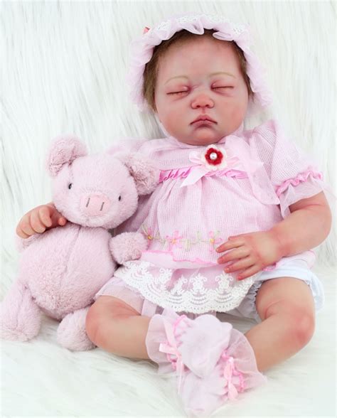 55cm Soft Silicone Reborn Baby Doll Toys Lifelike Newborn Sleeping