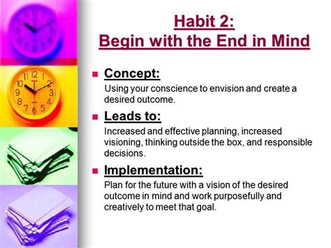 Habit No 2 Begin With The End In Mind Noteson7habitsmc