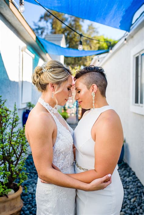 intimate sunset beach wedding ceremony in la jolla california wedding beach ceremony lesbian