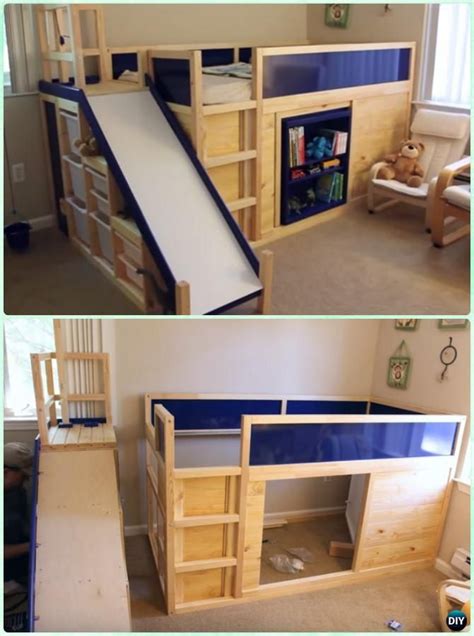 How to build a diy sliding barn door loft bed full size. Diy Loft Bed With Slide Plans - Diy Twin Loft Bed For ...