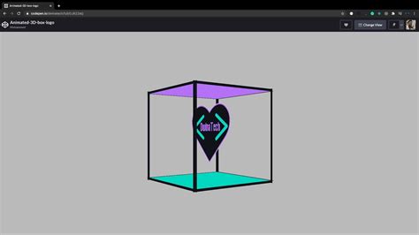 Animated Css 3d Box Logo 3d Rotating Cube Animation Css Animation