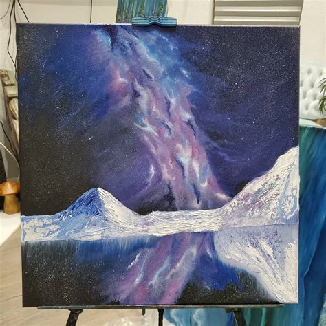 Our Galaxy The Milky Way Original Artwork Oil Painting On Etsy