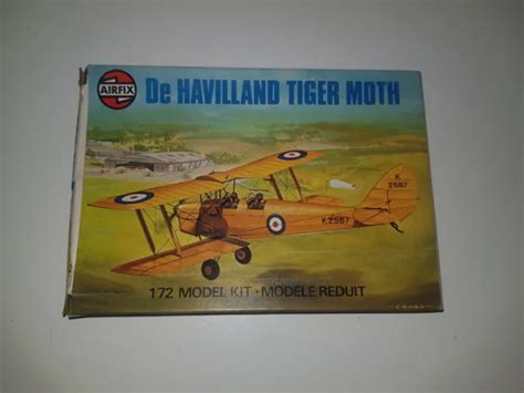 Airfix De Havilland Tiger Moth Scale Model Kit Complete Vintage