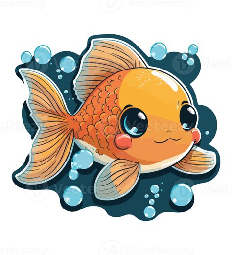 Süß Kawaii Goldfisch 22185991 Png