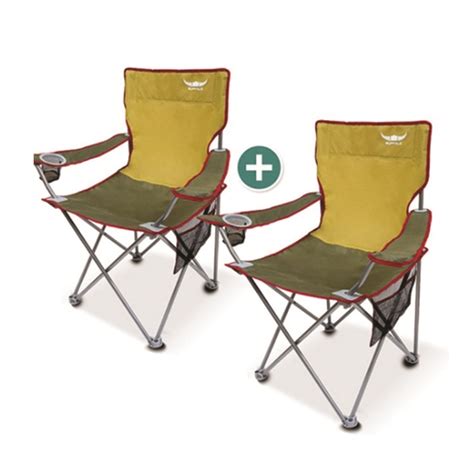 Foldable construction, comfortable seat, and. BUFFALO Heavy Duty Folding Camping Chairs, Lawn Chair (2P) Fishing Chair - Korea E Market