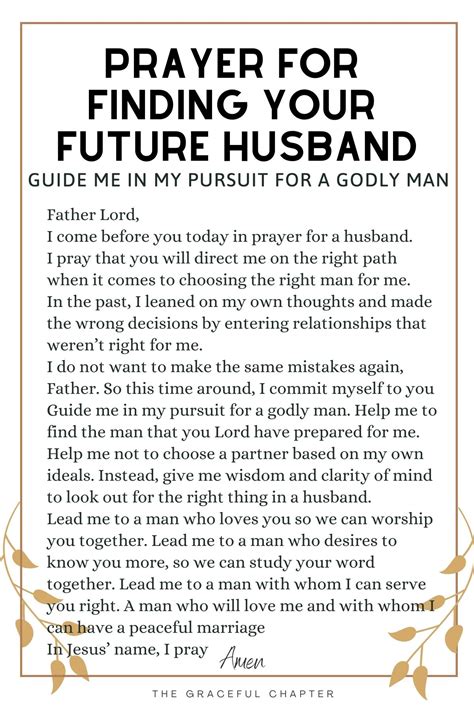 Future Husband Prayer