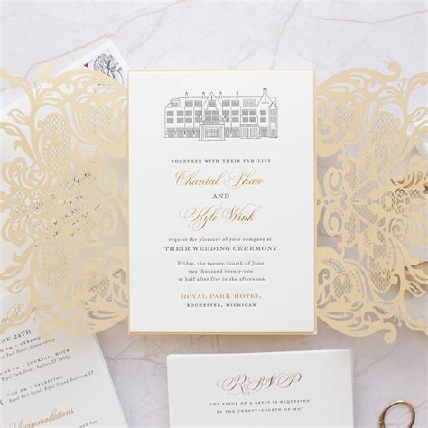 Home Custom Letterpress Wedding Invitation Design Banter And Charm