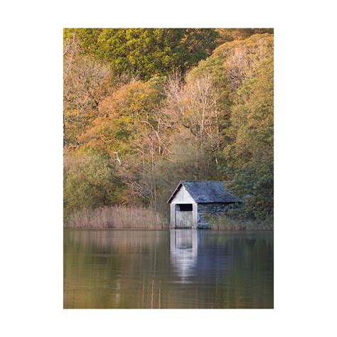 Rydal Water Boathouse In Autumn James Bell Photography