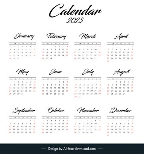 Calendar 2024 Template Slant Checkered Plain Decor Vectors Graphic Art