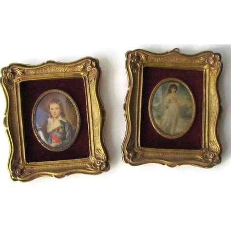 Framed Victorian Portraits Gold Ornate Frames 145 Ils Liked On