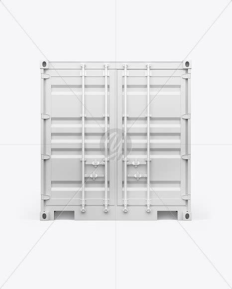 Shipping Container Mockup Front View Free Download Images High