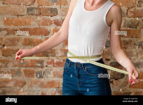 Slim Body Woman Weight Insecurity Perfect Figure Stock Photo Alamy