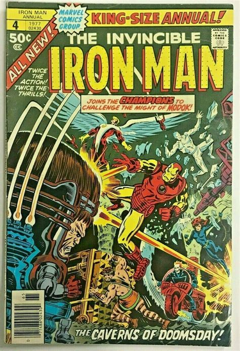 Invincible Iron Man Annual4 Fnvf 1977 Marvel Bronze Age Comics