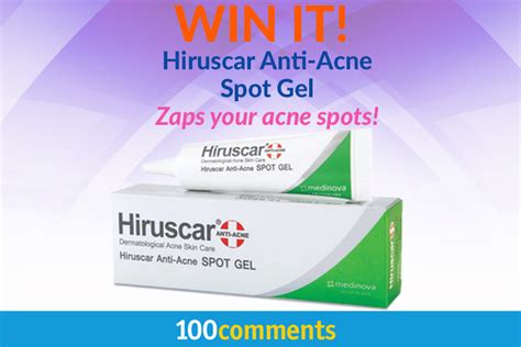 Hiruscar anti acne spot gel 10g. Hiruscar Anti-Acne Spot Gel Contest