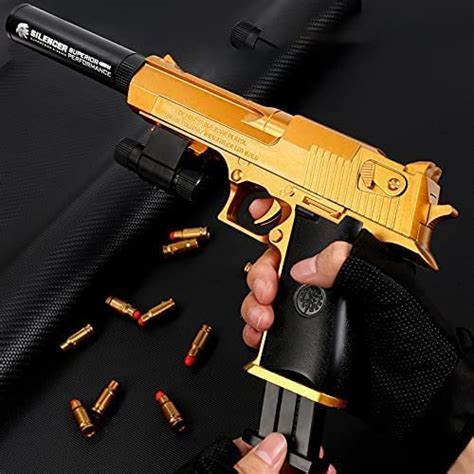 Toy Gun Cool Fake Pistol Rubber Bullet Guns That Look Real Realistic Gun Pistol Ejecting
