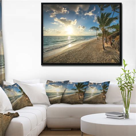 Design Art Designart Beautiful Caribbean Vacation Beach Large Beach