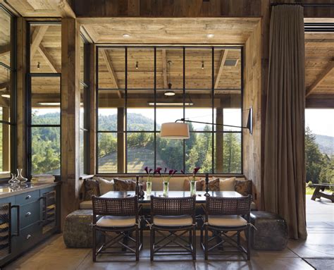 Dining Room Napa Cabin By Wade Design Architects Lookbook Dering