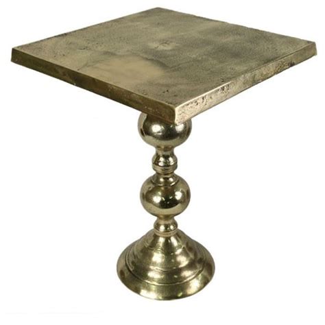 Industrial Brass Square Side Table Table Homesdirect365