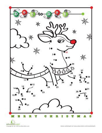 Listen to the song and complete the gaps. Rudolph Dot-to-Dot | DIY & Crafts | Christmas worksheets ...