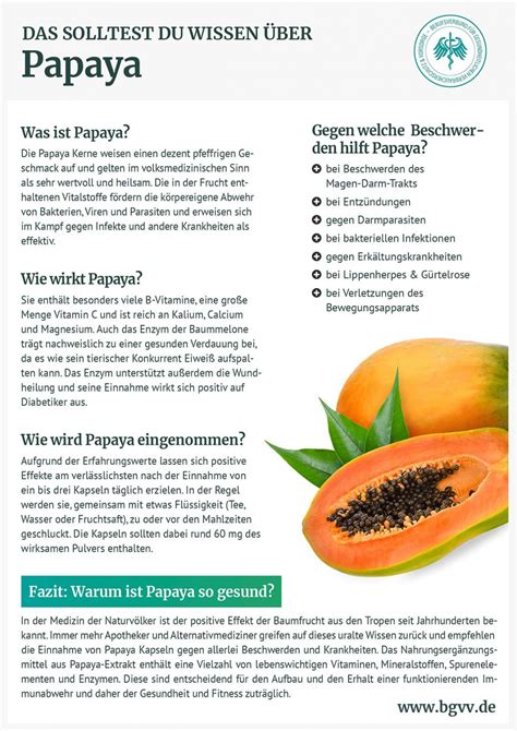 ️ ️ Papaya Superfood Mit Durchschlagender Heilwirkung