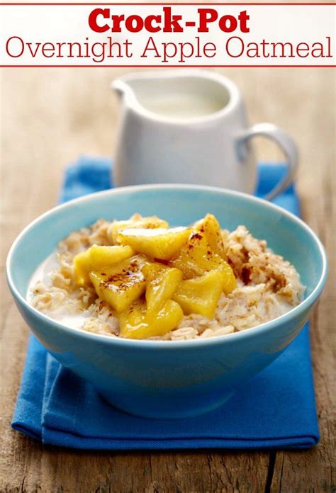 Be the first to rate & review! Crock-Pot Overnight Apple Oatmeal | Recipe in 2020 | Lower ...