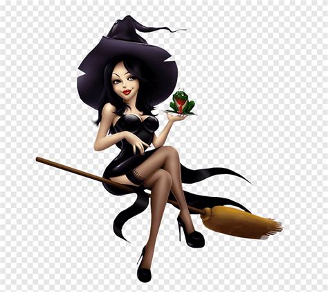 Witchcraft Art Pin Up Girl Witch Black Hair Pin Png Pngegg