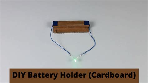 Diy Battery Holder Cardboard Thinktac Youtube