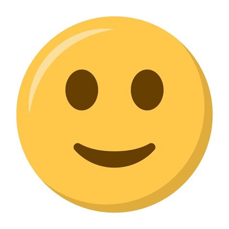 Premium Vector Slightly Smiling Face Emoji Icon
