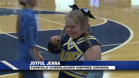 Joyful Jenna Fairfield Cheerleader Inspires Crowds Youtube