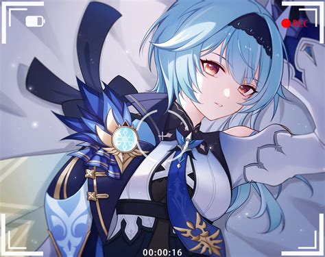 Blue Hair Genshin Character Girl Best Games Walkthrough
