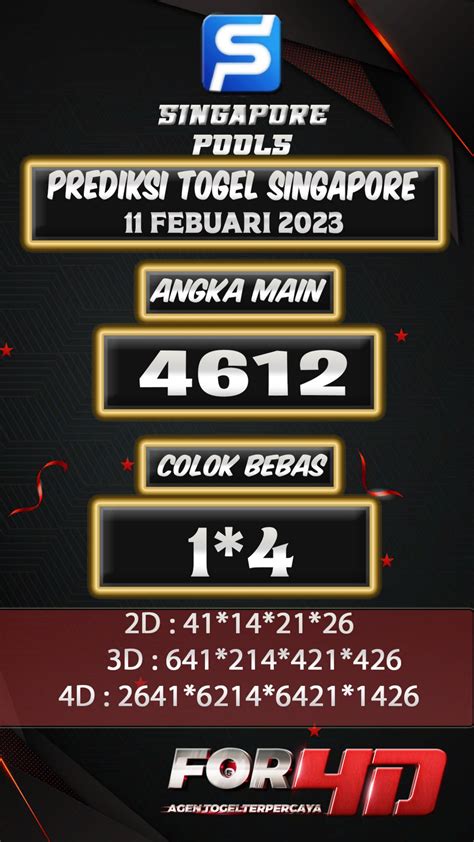 For4D - Prediksi SGP Hari Ini 11 Februari 2023, #prediksi #sgp #