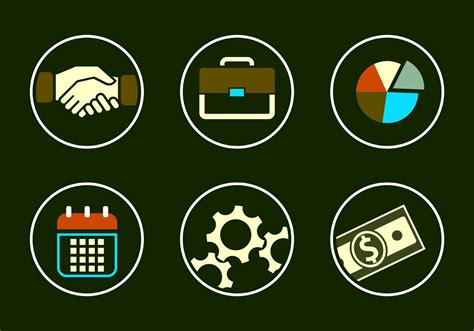 Vector Collection Of Business Icons 93472 Vector Art At Vecteezy