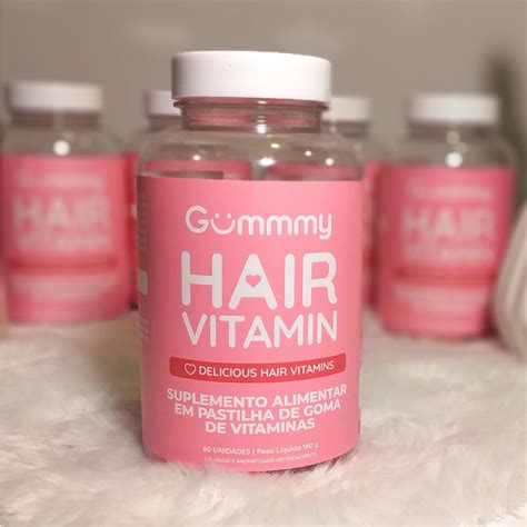 Gummy Hair Gomas Vitamina Para Cabelo Unha E Pele 1 Unidade Shopee