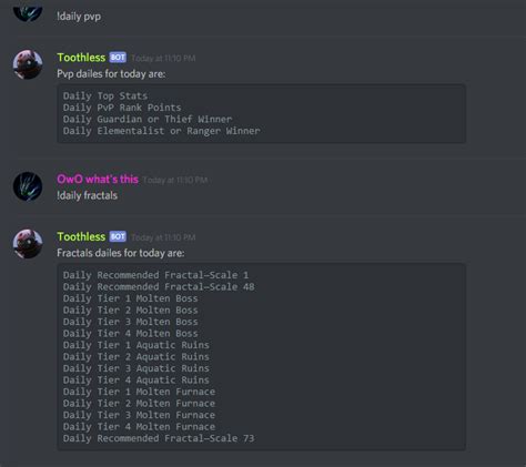 Gw2 Commands For Discord Guildwars2