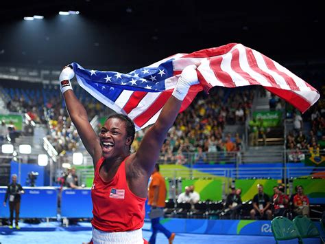 Claressa shields rocks szilvia szabados during a 2017 professional bout. Claressa Shields Makes History in Rio as First American ...