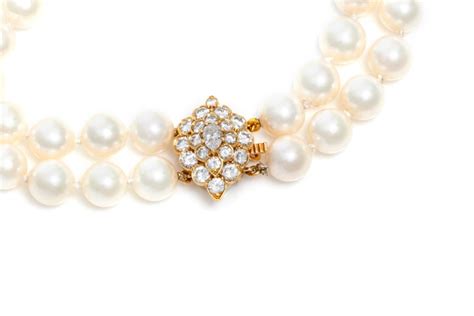 Pearl And Diamond Necklace For Sale At 1stdibs