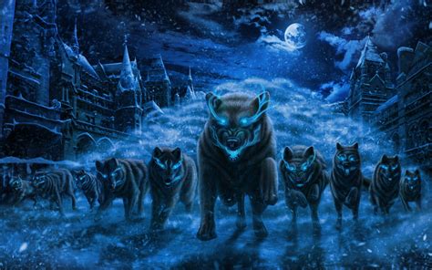37 Hintergrundbilder Magische Wolf Fantasy Bilder